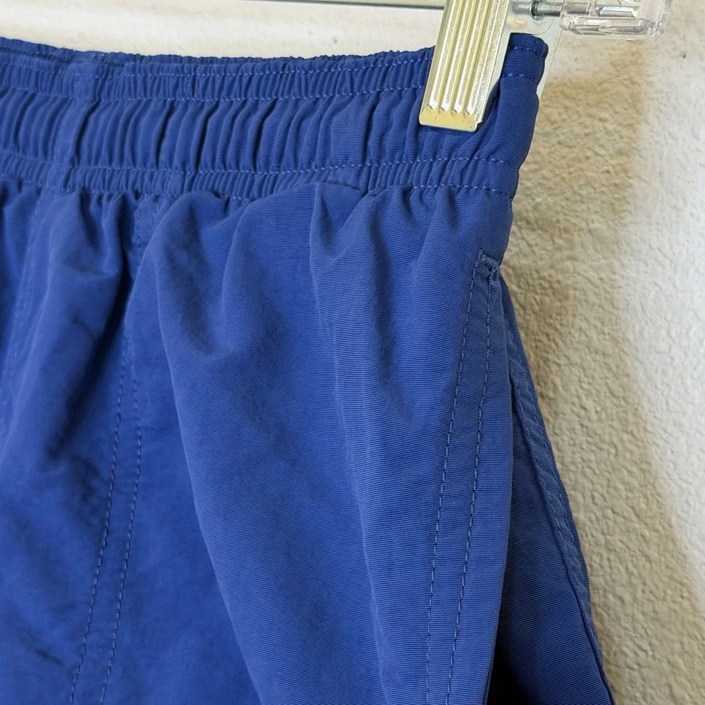 Patagonia Swim Trunk Shorts Boys Sz Large Dark Blue Pull On Elastic Waist Lined
